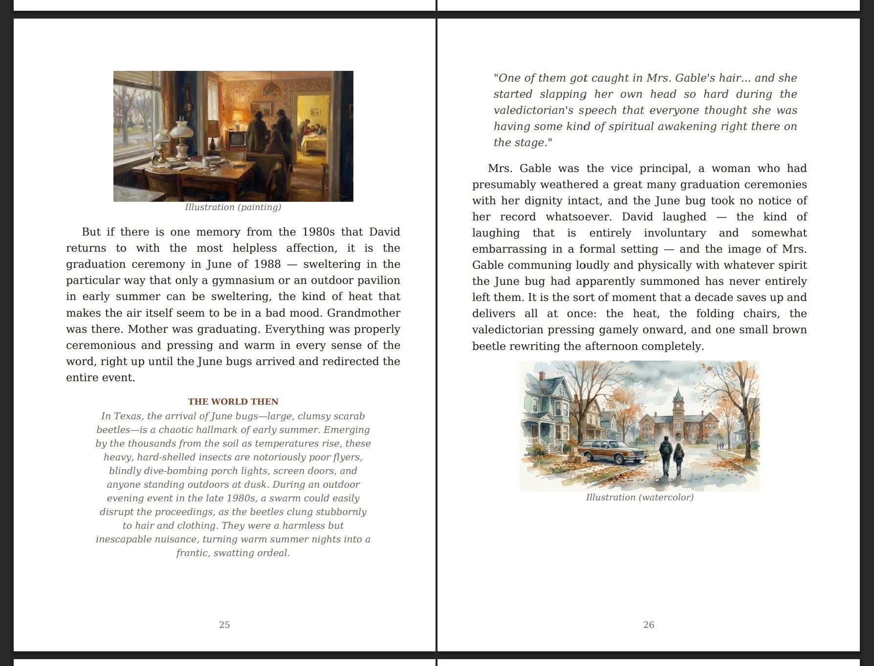 Two sample pages from a Kleography book